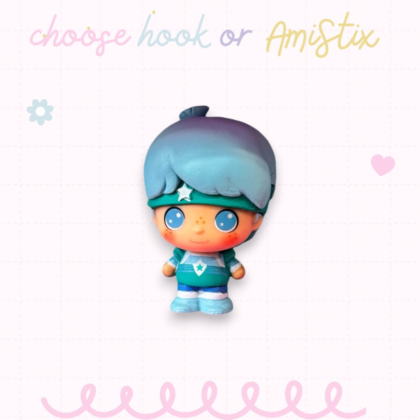 Choose Beaded Crochet Hook and/Or AmiStixTM -  Made with Rainbow Brite Cheebee!