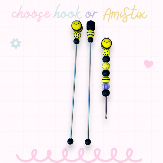 Choose Beaded Crochet Hook and/Or AmiStixTM - BumbleBee