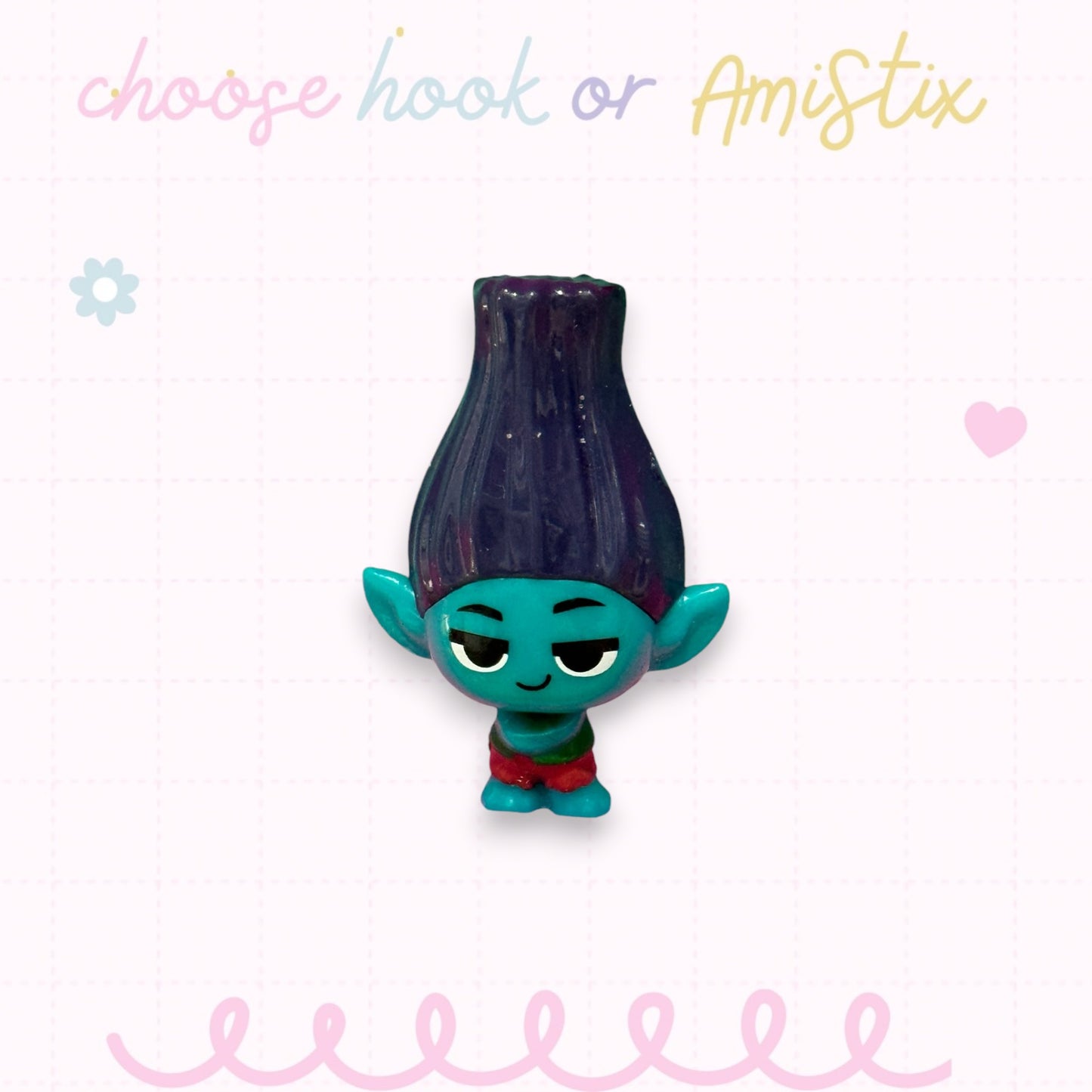 Choose Beaded Crochet Hook and/Or AmiStixTM - Made with Trolls Mineez by Dreamworks