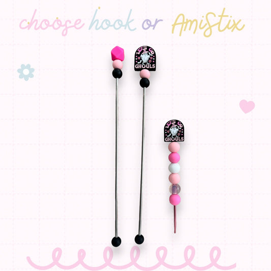 Choose Beaded Crochet Hook and/Or AmiStixTM - Let's Go Ghouls