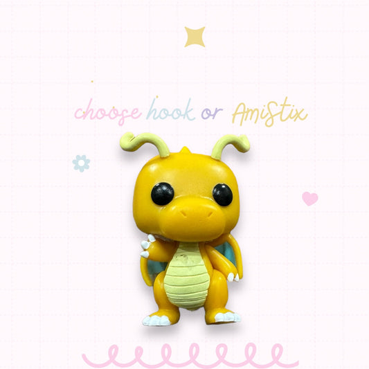 Choose Beaded Crochet Hook and/Or AmiStixTM - Pokemon Dragonite Funko Pocket Pop