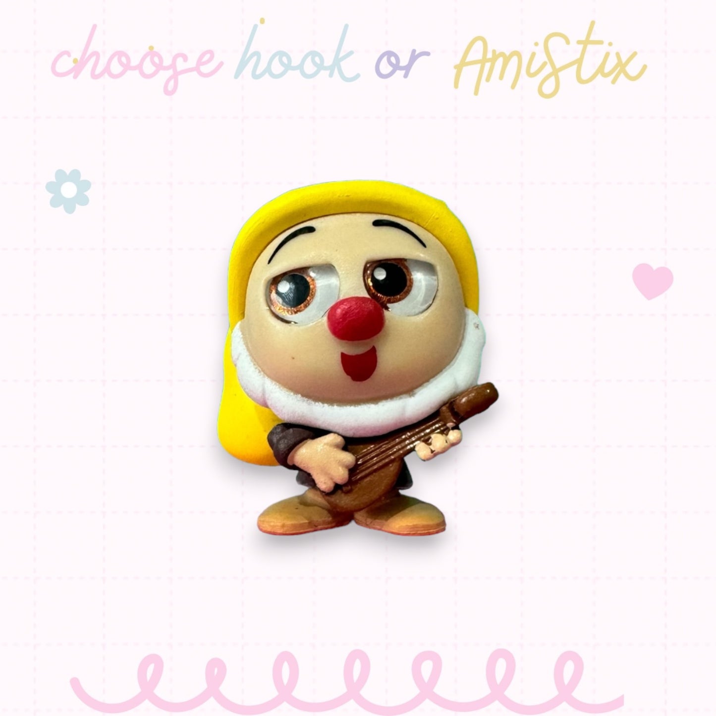 Choose Beaded Crochet Hook and/Or AmiStixTM - Made with Snow White Disney Doorables