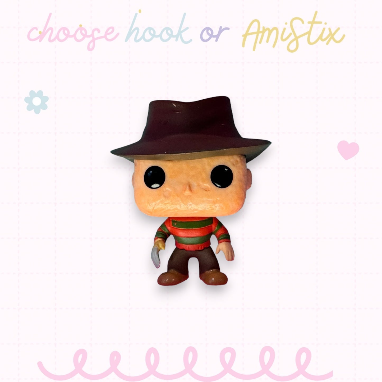 Choose Beaded Crochet Hook and/Or AmiStixTM - Made with Funko Pocket Pop Horror Doorables