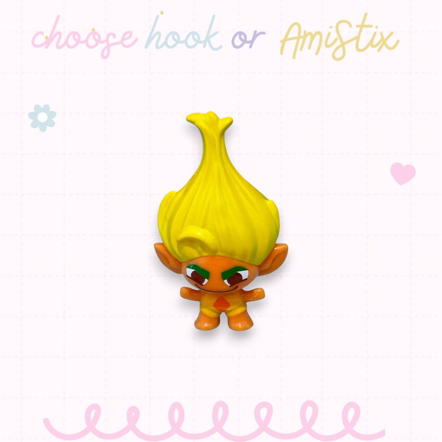 Choose Beaded Crochet Hook and/Or AmiStixTM - Made with Trolls Mineez by Dreamworks