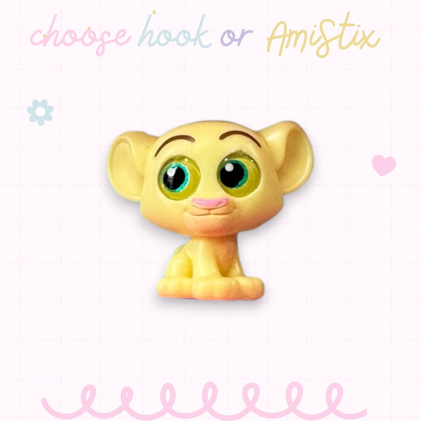 Choose Beaded Crochet Hook and/Or AmiStixTM - Made with Lion King Doorables