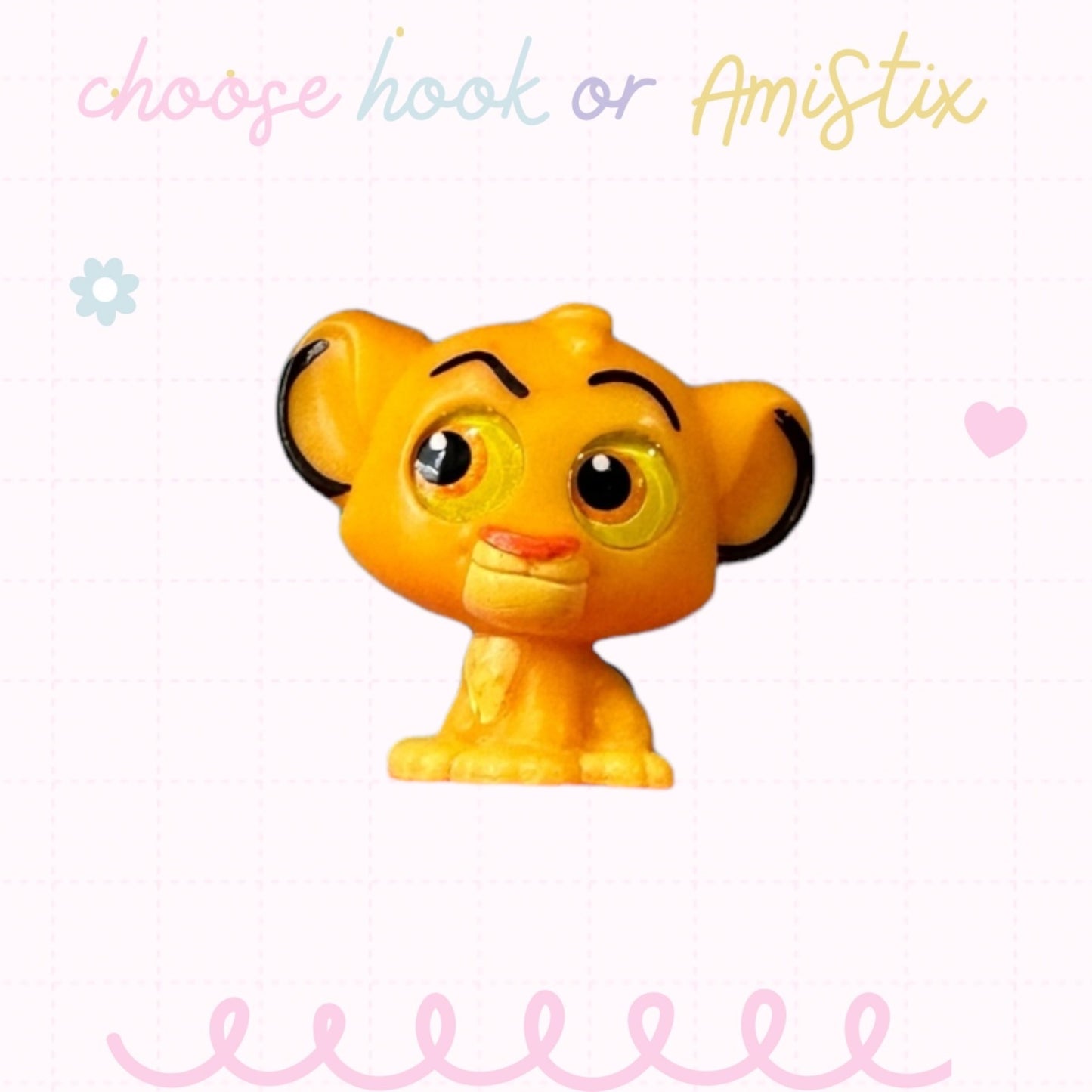 Choose Beaded Crochet Hook and/Or AmiStixTM - Made with Lion King Doorables