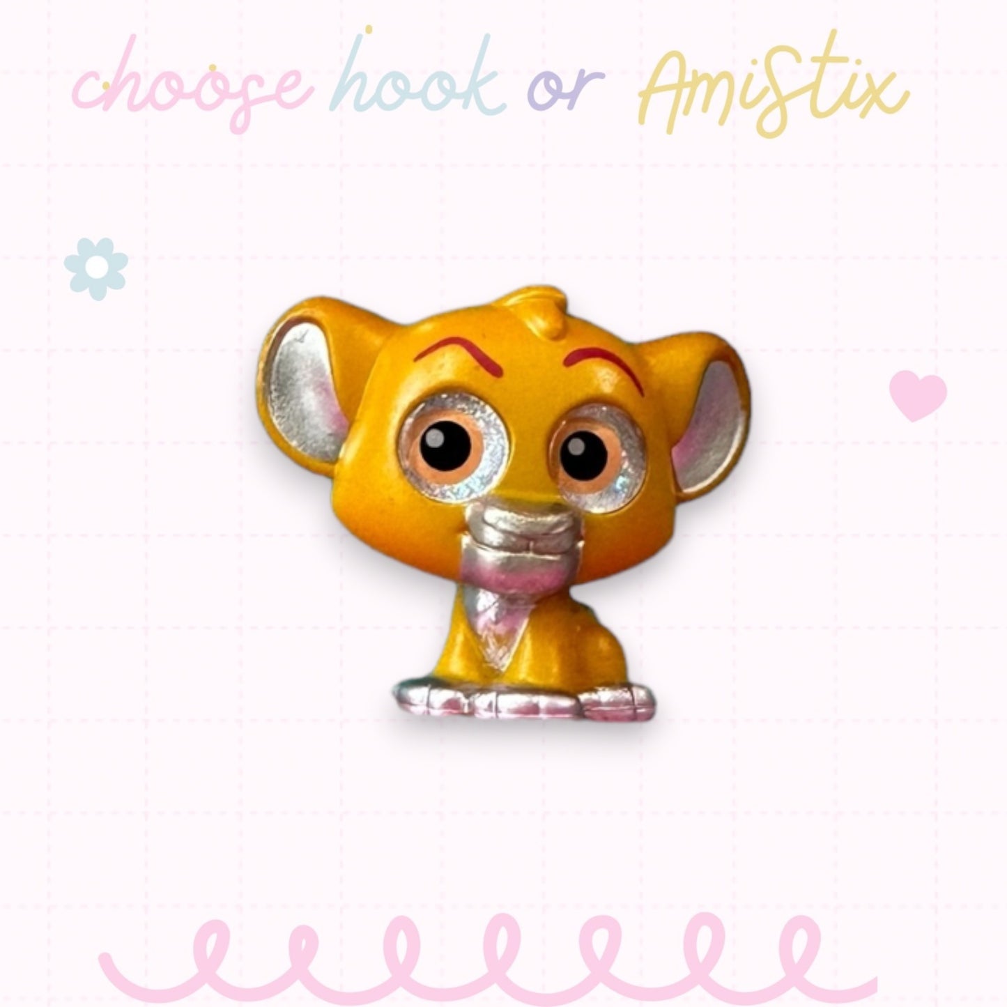 Choose Beaded Crochet Hook and/Or AmiStixTM - Made with Lion King Doorables