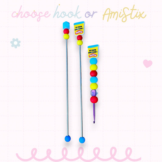 Choose Beaded Crochet Hook and/Or AmiStixTM - My mamma don't play dough