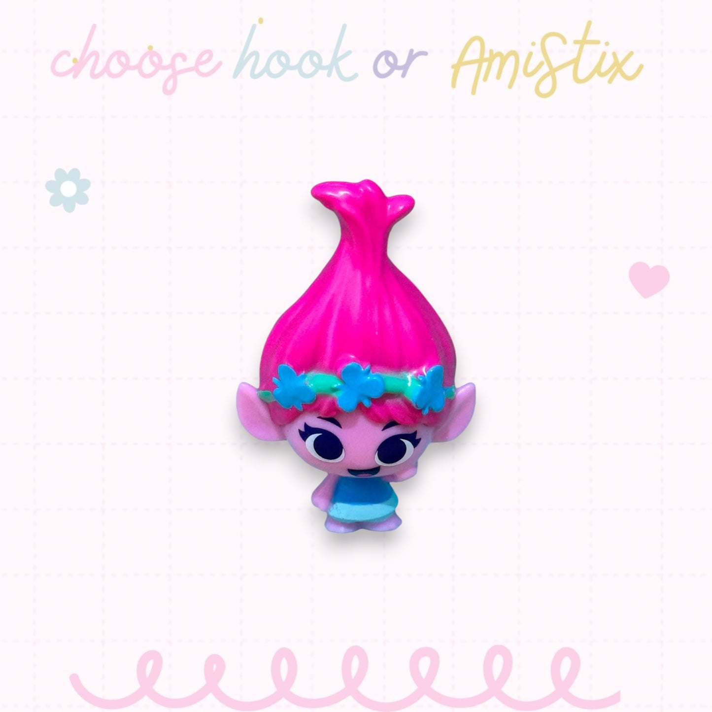 Choose Beaded Crochet Hook and/Or AmiStixTM - Made with Trolls Mineez by Dreamworks