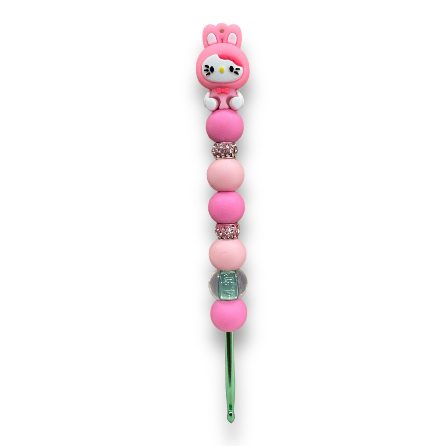 Beaded Crochet Hook w Collectible Topper- My Melody