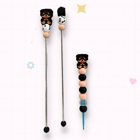 Choose Beaded Crochet Hook and/Or AmiStixTM - Rottweiler