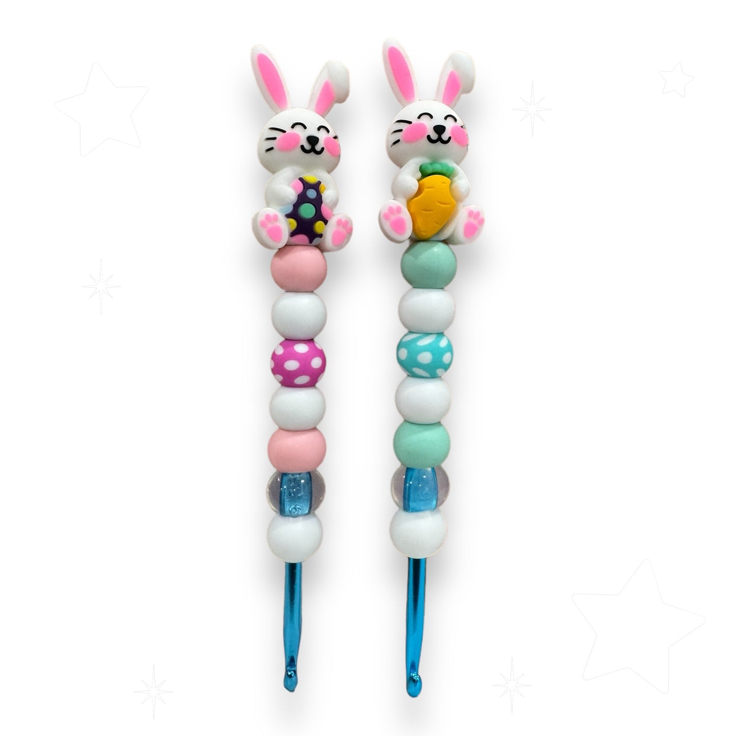 Beaded Crochet Hook Bunny