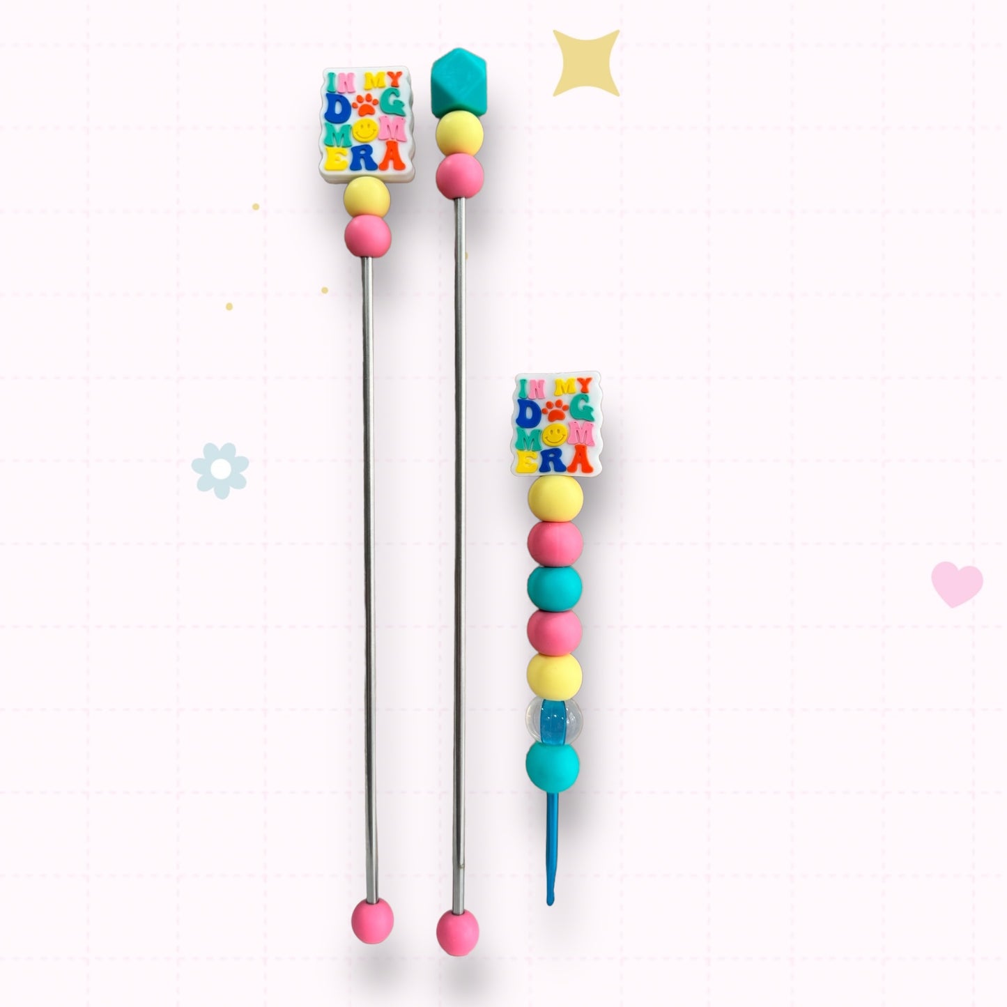 Choose Beaded Crochet Hook and/Or AmiStixTM - Dog Mom