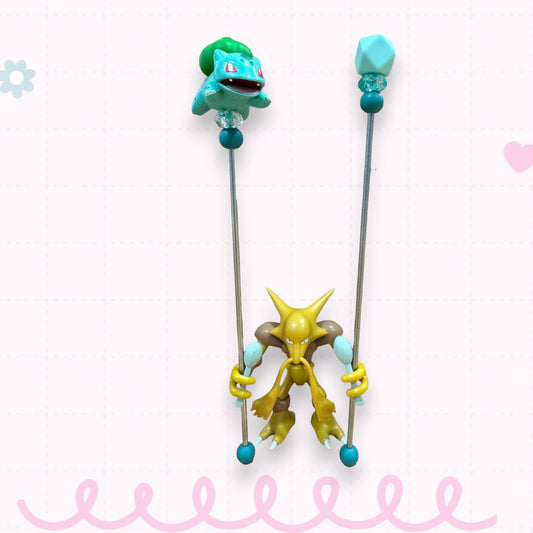 AmiStix Abra Stand and Bulbasaur set