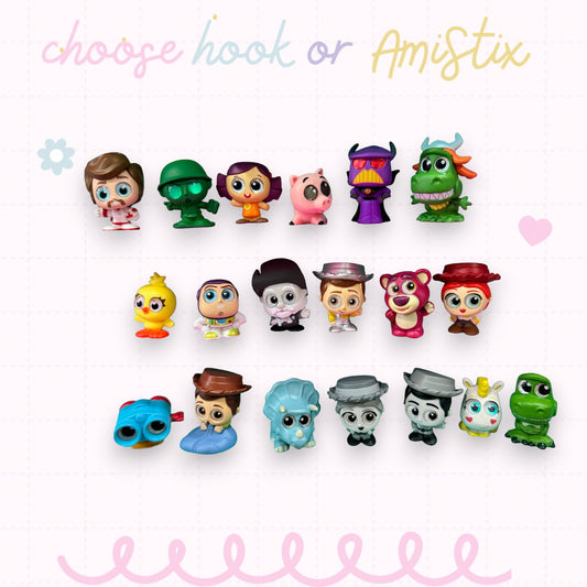 Choose Beaded Crochet Hook and/Or AmiStixTM - Made with Toy Story Doorables