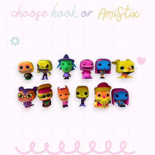 Choose Beaded Crochet Hook and/Or AmiStixTM - Made with Funko Pocket Pop Nightmare Before Christmas