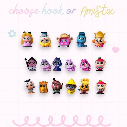 Choose Beaded Crochet Hook and/Or AmiStixTM -  Made with Alice in Wonderland Disney Doorables