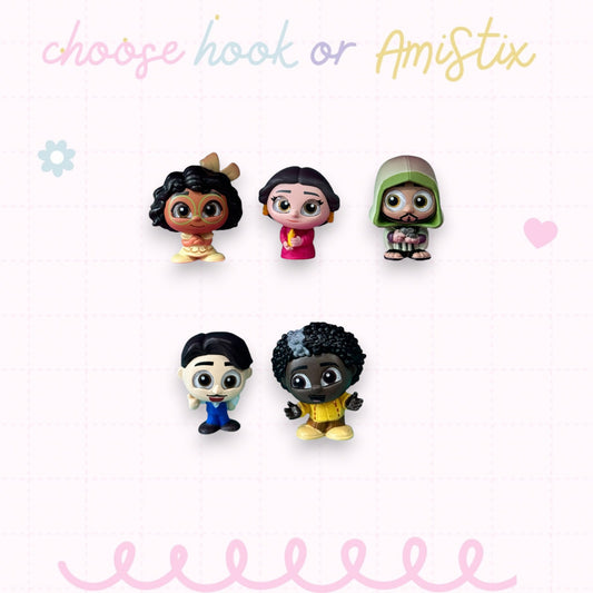 Choose Beaded Crochet Hook and/Or AmiStixTM - Made with Encanto Disney Doorables