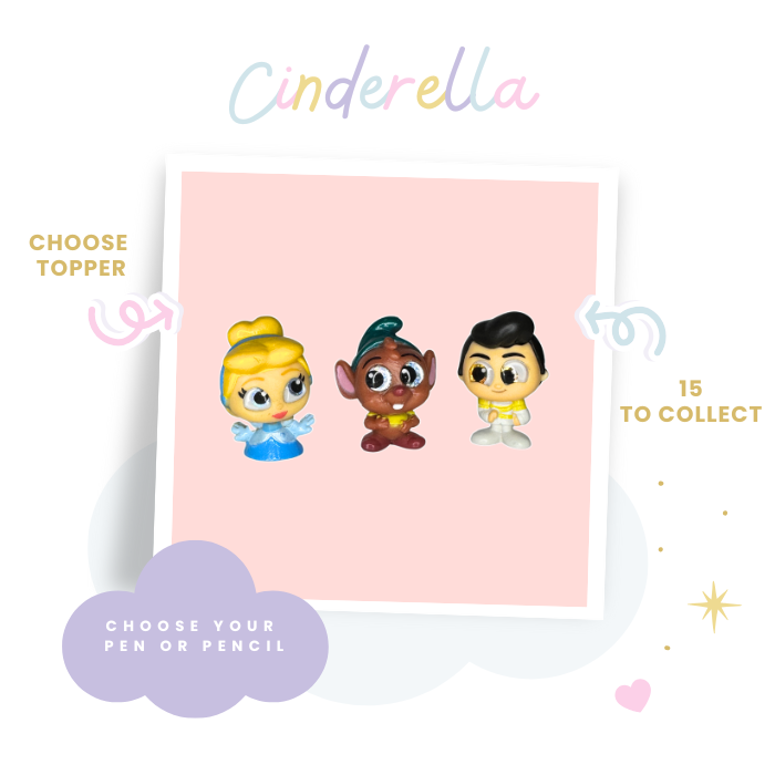 Choose Pen or Pencil - Made with Cinderella Disney Doorables