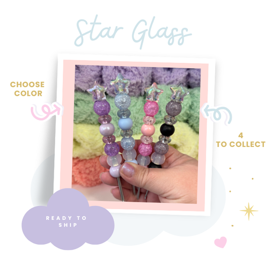 Star Glass Clover Crochet Hook Ready Made