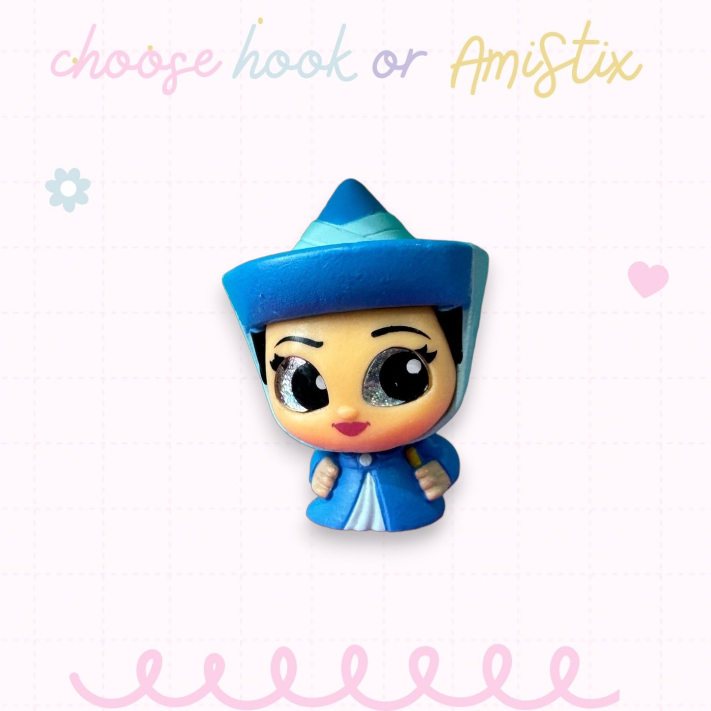 Choose Beaded Crochet Hook and/Or AmiStixTM - Made with Sleeping Beauty Disney Doorables