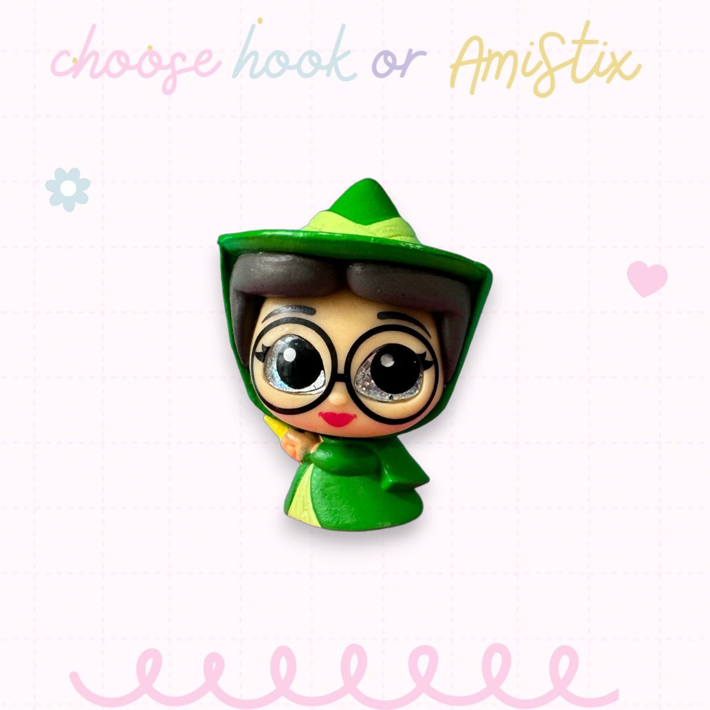 Choose Beaded Crochet Hook and/Or AmiStixTM - Made with Sleeping Beauty Disney Doorables