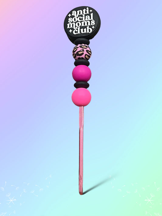 Anti Social Mom Black and Pink