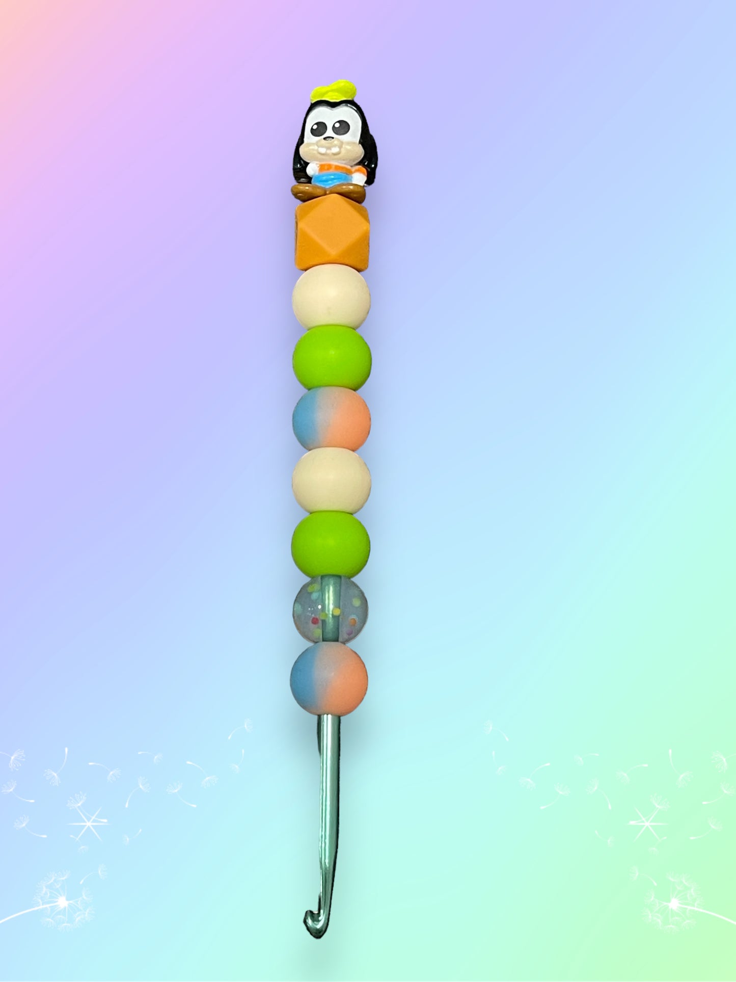 Beaded Crochet Hook made with Disney Doorable Squishlot Mickey Classics